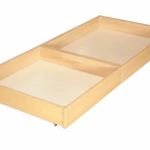 Szuflady na pościel do łóżka JULIA 90x200 cm BUK